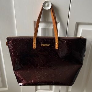 Louis Vuitton patent leather monogram handbag